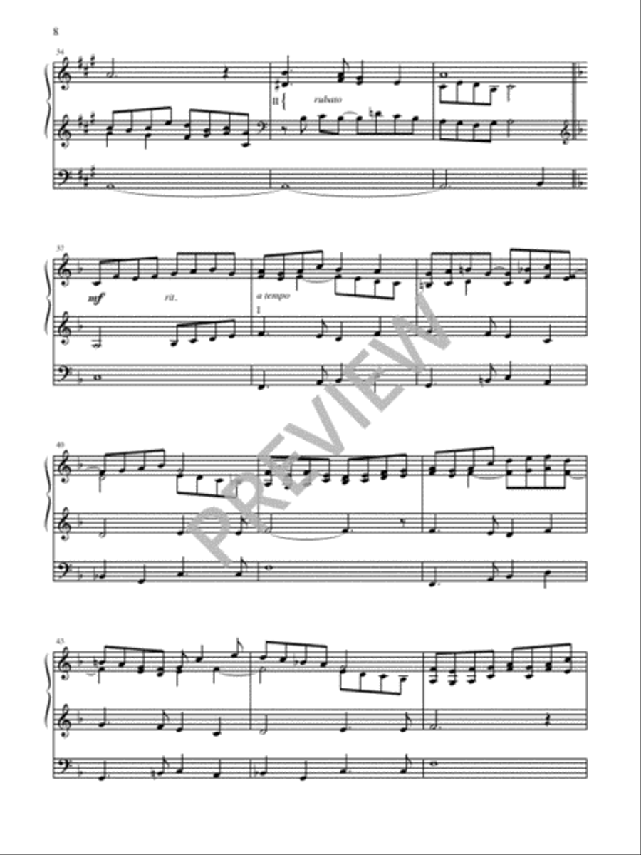Gathered to Worship - Volume 1 Hymn Anthems scores gallery preview page 9