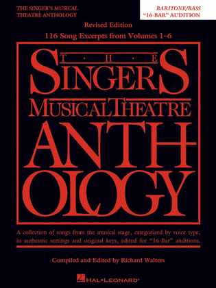 Book cover for Singer's Musical Theatre Anthology: 16-Bar Audition – Revised