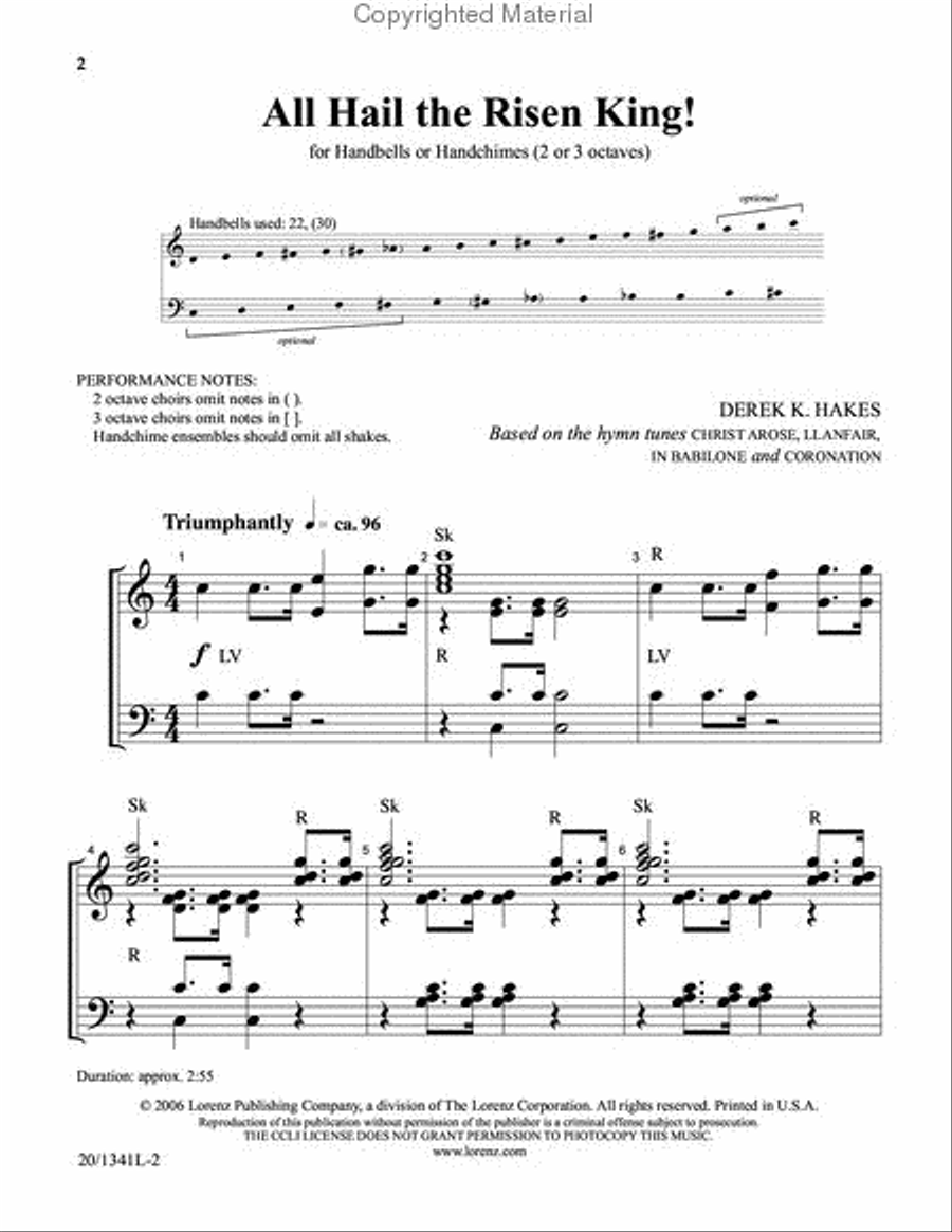 All Hail the Risen King! 3-Octaves scores gallery preview page 2