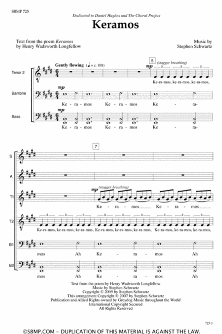 Keramos - SATB divisi Octavo image number null