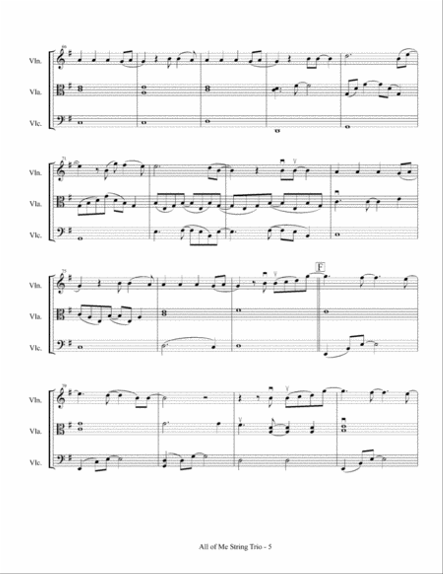 All Of Me All Of Me String Trio scores gallery preview page 6