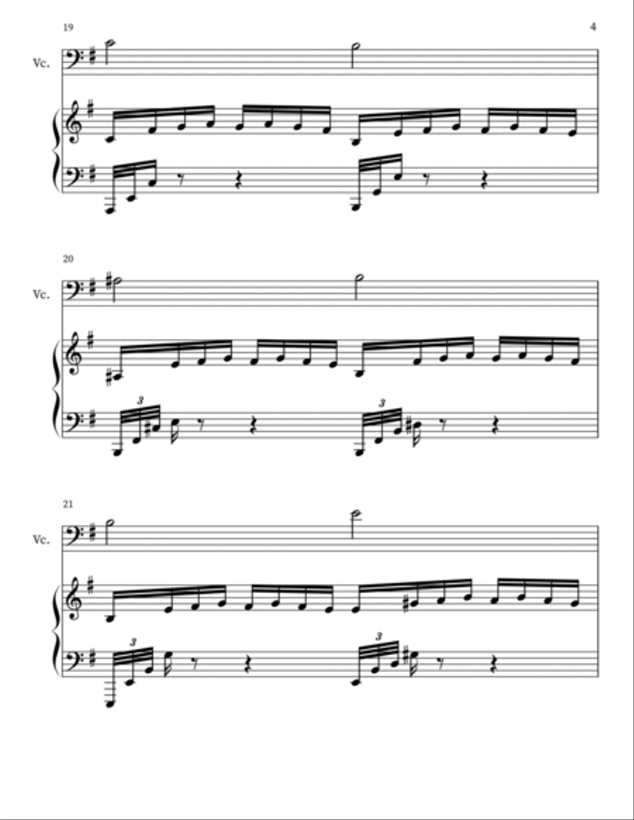 Prelude BWV855a String Duet scores gallery preview page 4