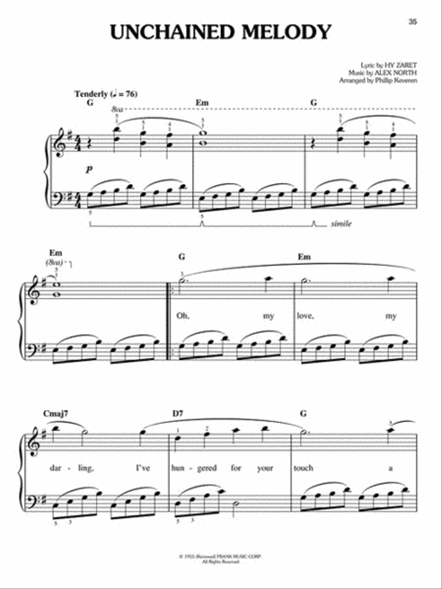 Pop Gems of the '50s Easy Piano scores gallery preview page 3