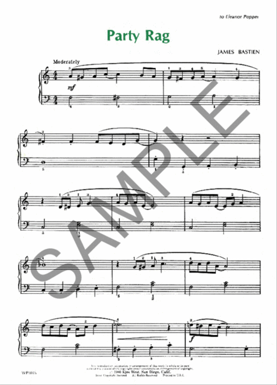Party Rag Piano Method scores gallery preview page 2