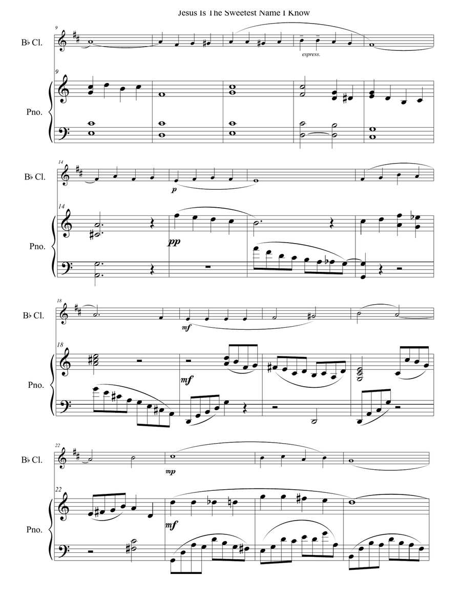 Jesus is the Sweetest Name I Know Small Ensemble scores gallery preview page 2