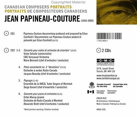 Jean Papineau-Couture Portrait