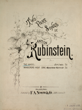 Two Part Songs by Anton Rubinstein. The Angel (Der Engel)