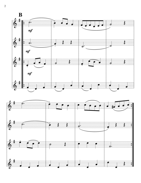 Petit Allegretto-Noskowski-Clarinet Quartet image number null