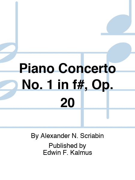 Piano Concerto No. 1 in f#, Op. 20