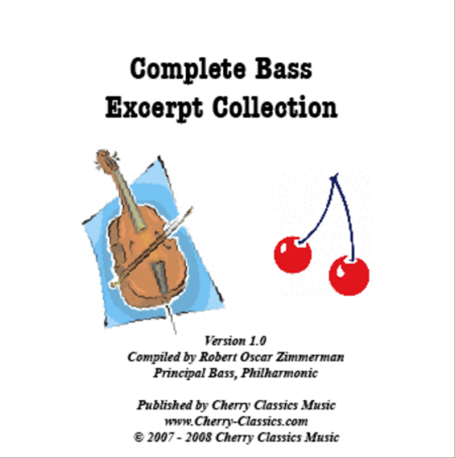Complete Collection of Bass Excerpts Set of Parts scores gallery preview page 1