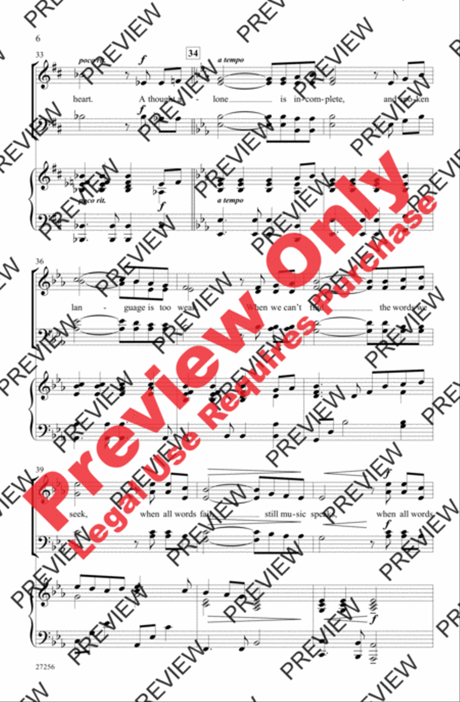 Music Speaks Music Speaks 4-Part scores gallery preview page 6