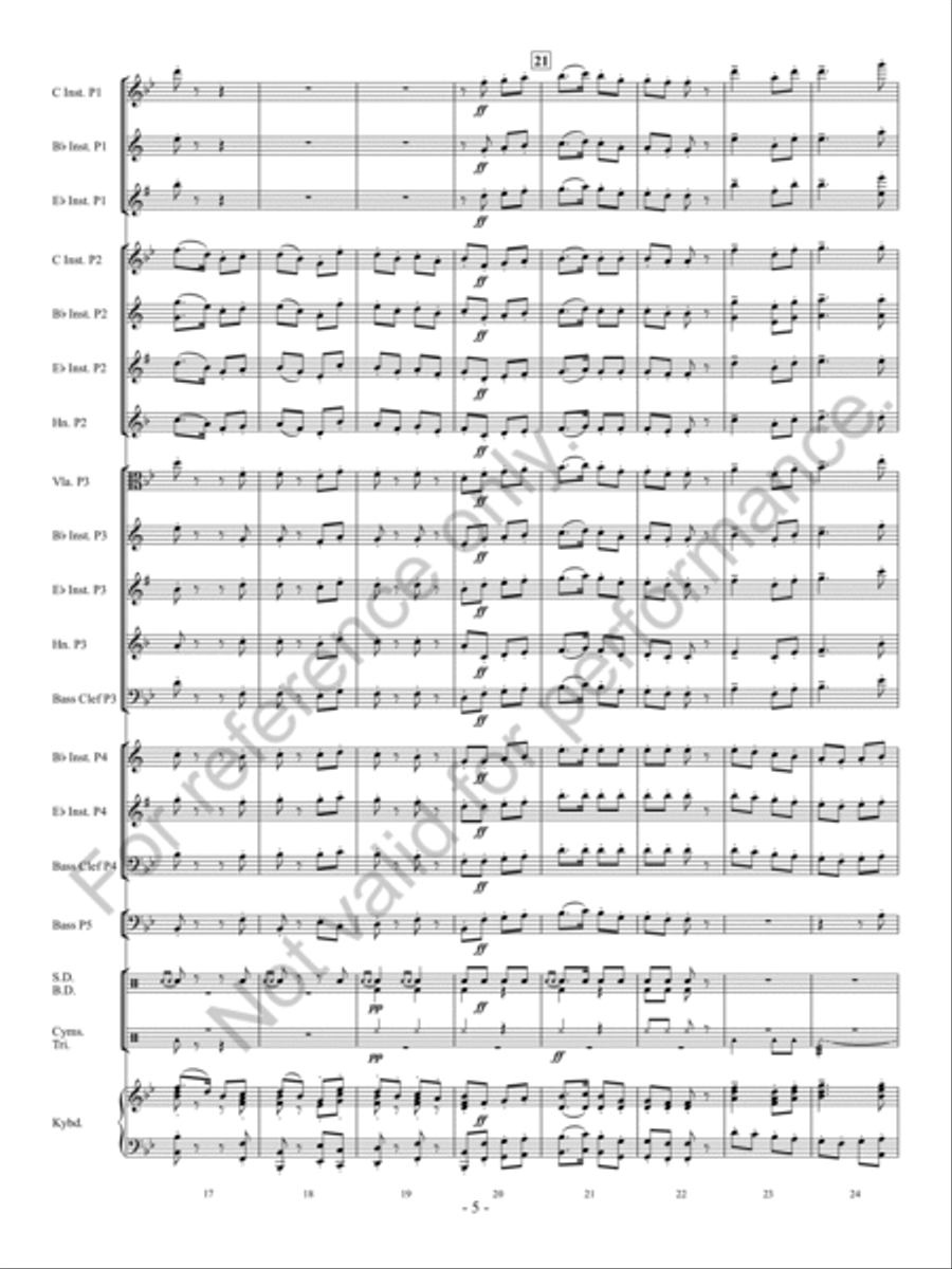 Folk Songs From Somerset Concert Band scores gallery preview page 6