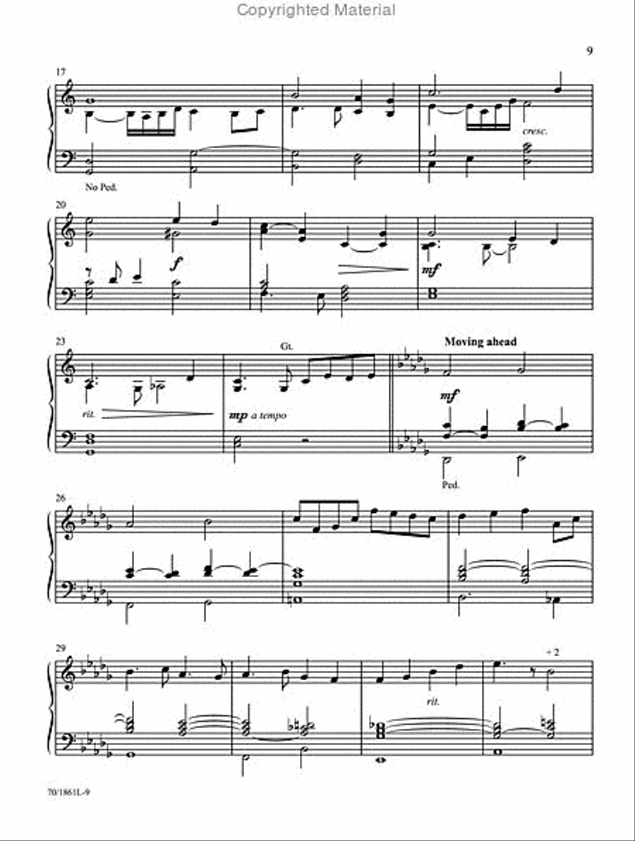 Mark Hayes: Hymns for Organ, Vol. 2 Organ Solo scores gallery preview page 3