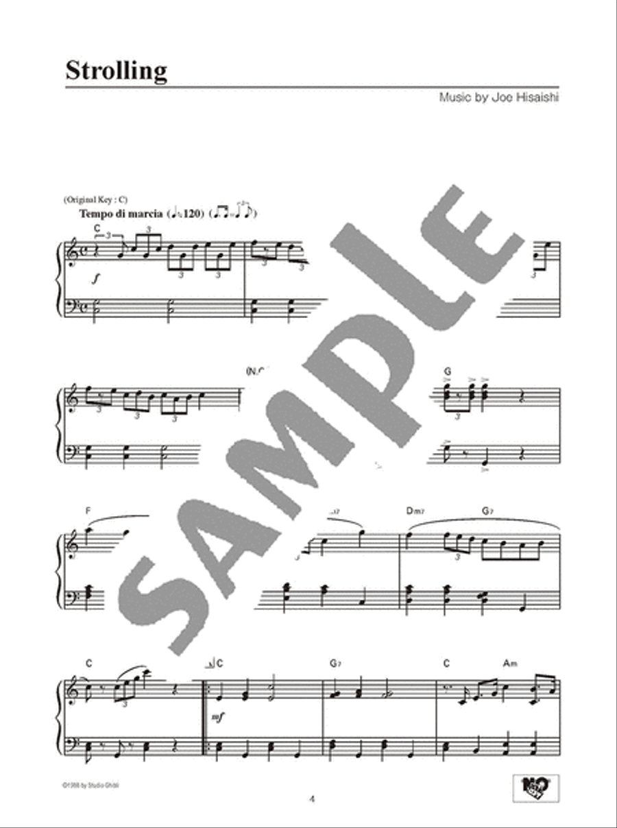 My Neighbor Totoro Intermediate Level/English Version Voice scores gallery preview page 3