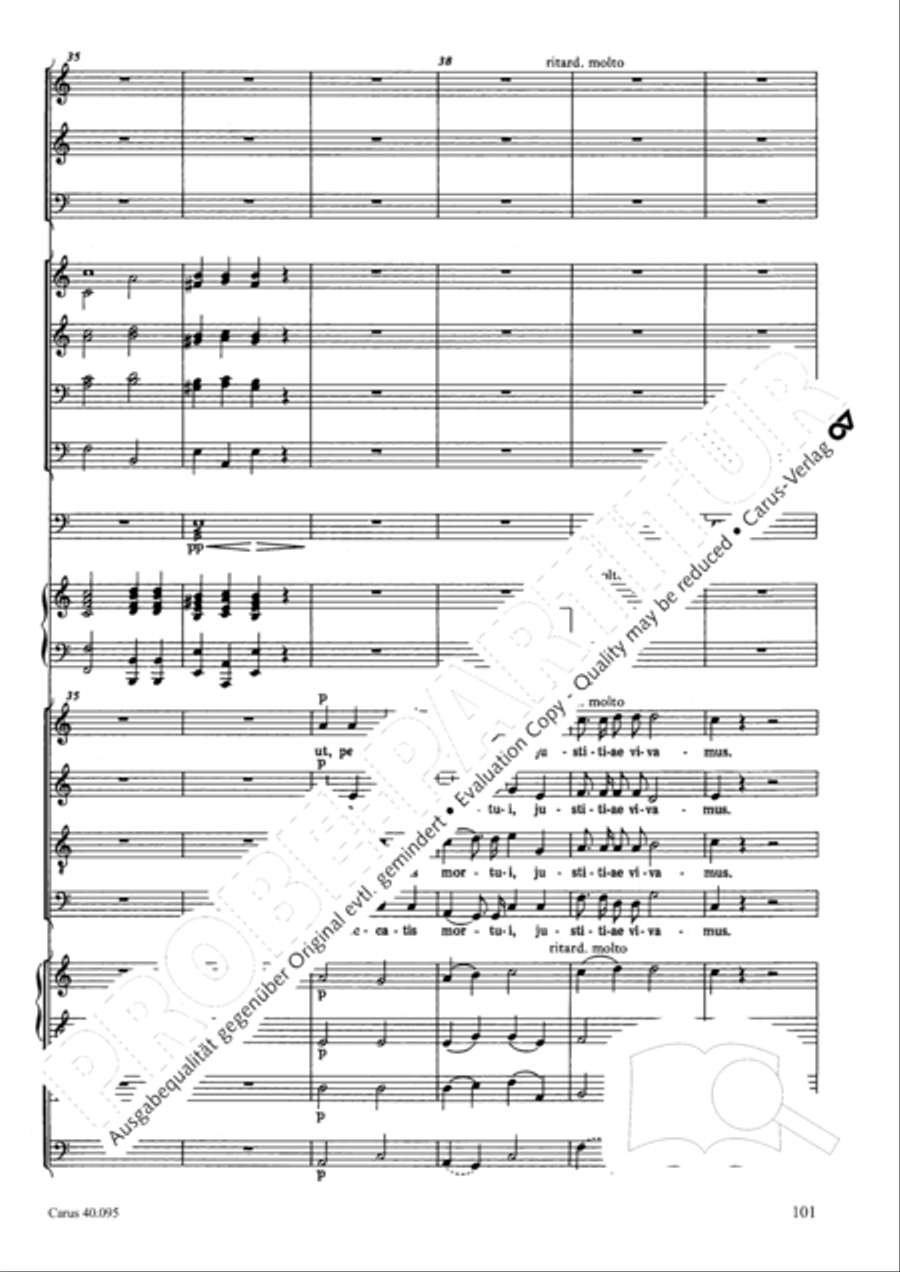 The Seven Words (Die Sieben Worte) 4-Part scores gallery preview page 116