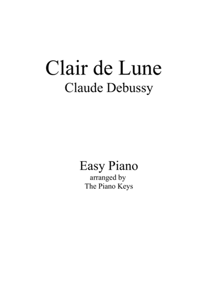 Clair de Lune Easy Piano image number null