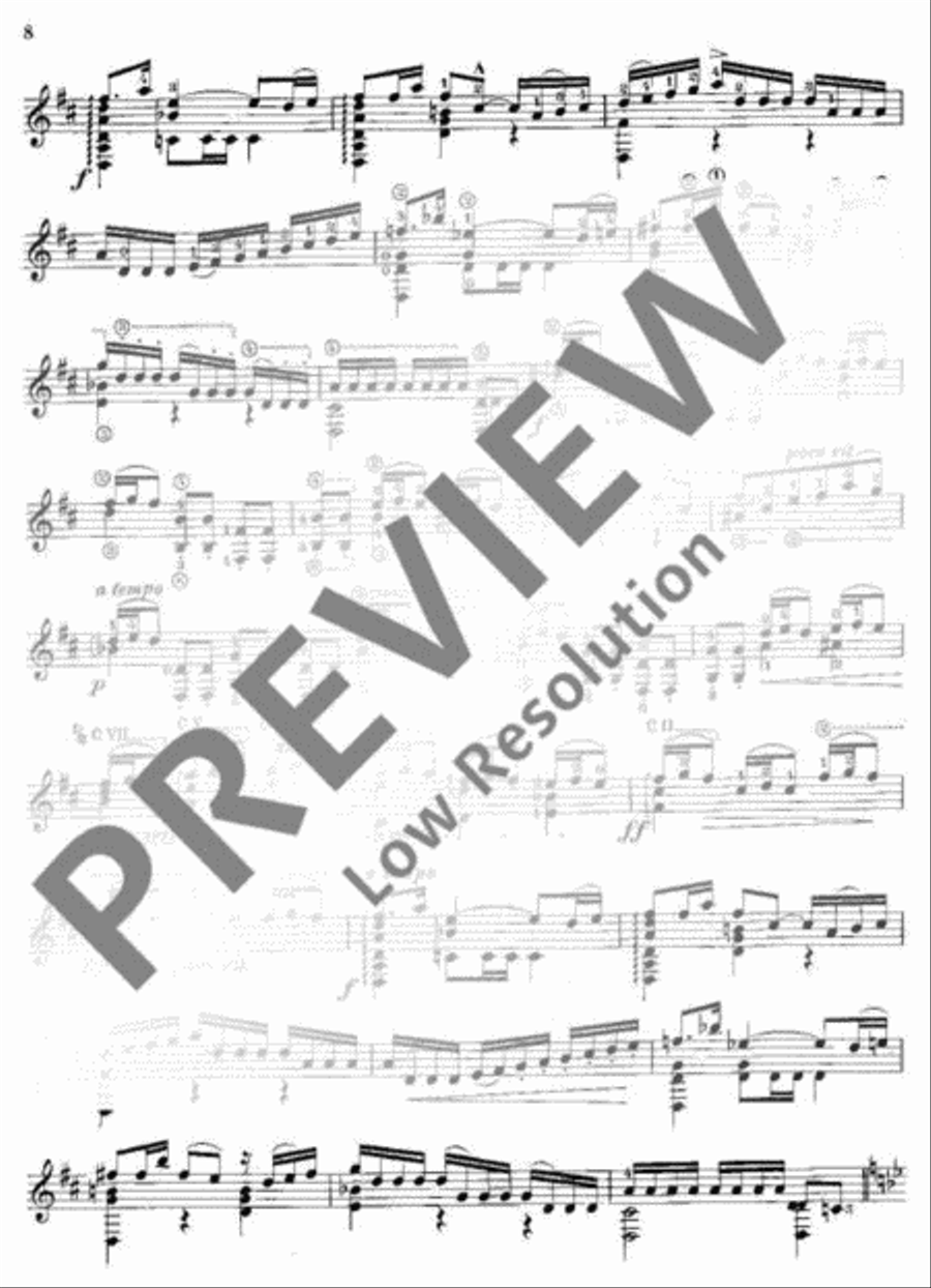 Sonata III Sonata III Classical Guitar scores gallery preview page 9