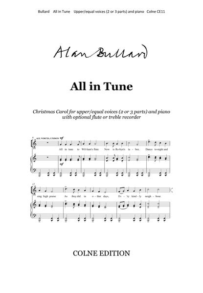 All in Tune: Christmas Carol for equal voices in two or three parts image number null