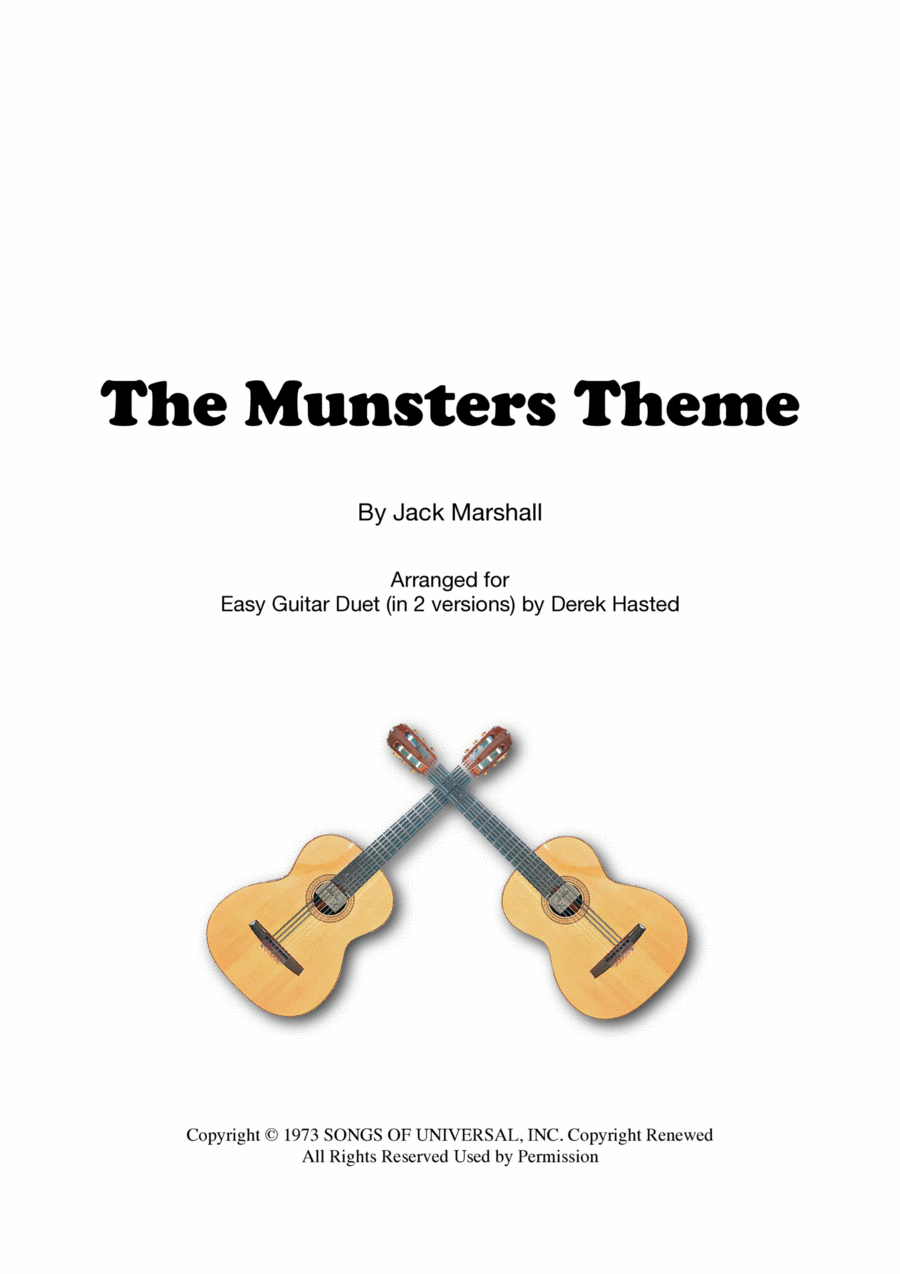 The Munsters Theme Guitar scores gallery preview page 1