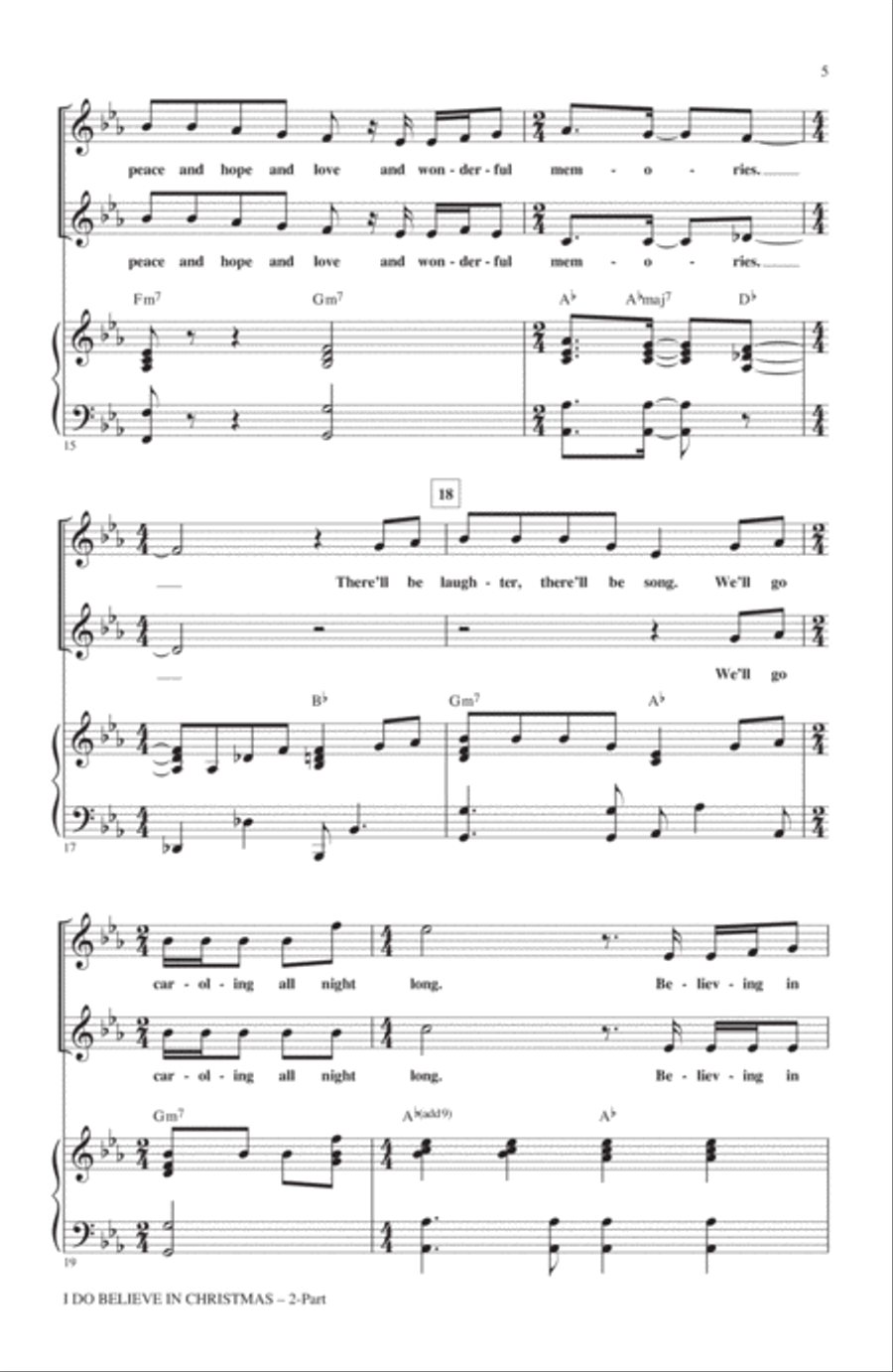 I Do Believe In Christmas 2-Part scores gallery preview page 3