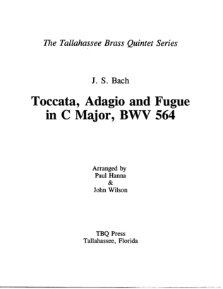 Book cover for Toccata, Adagio, and Fugue, BWV 564