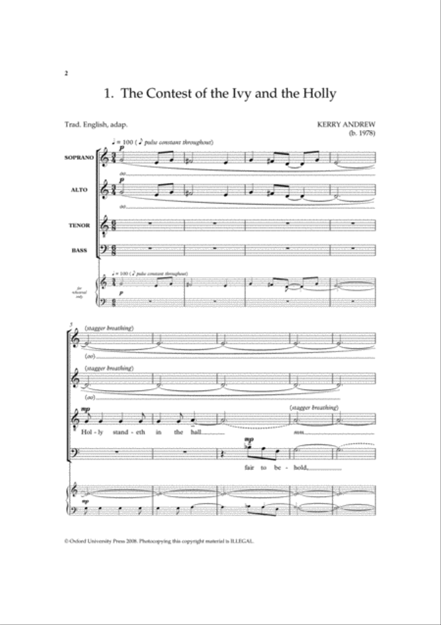 The Ivy and the Holly 4-Part scores gallery preview page 2