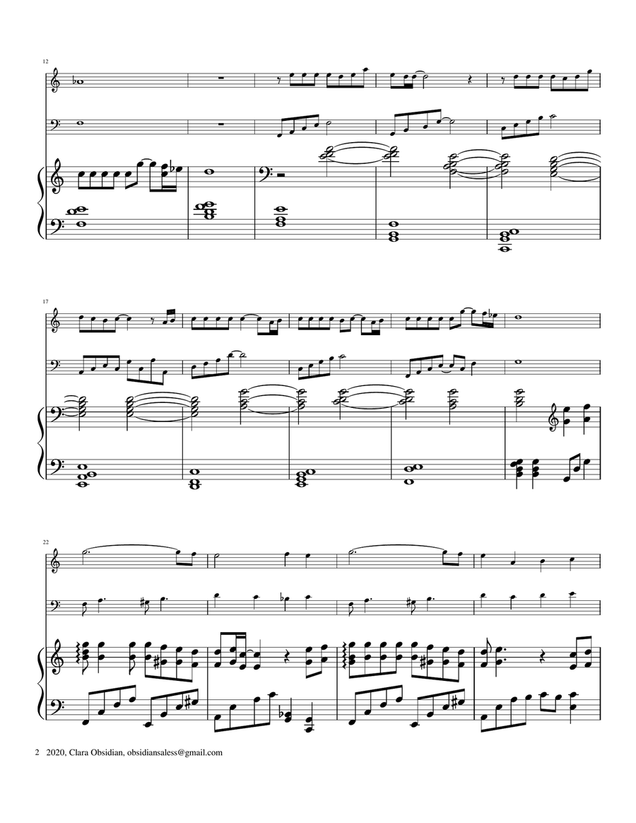 One Summer's Day Piano Trio scores gallery preview page 5