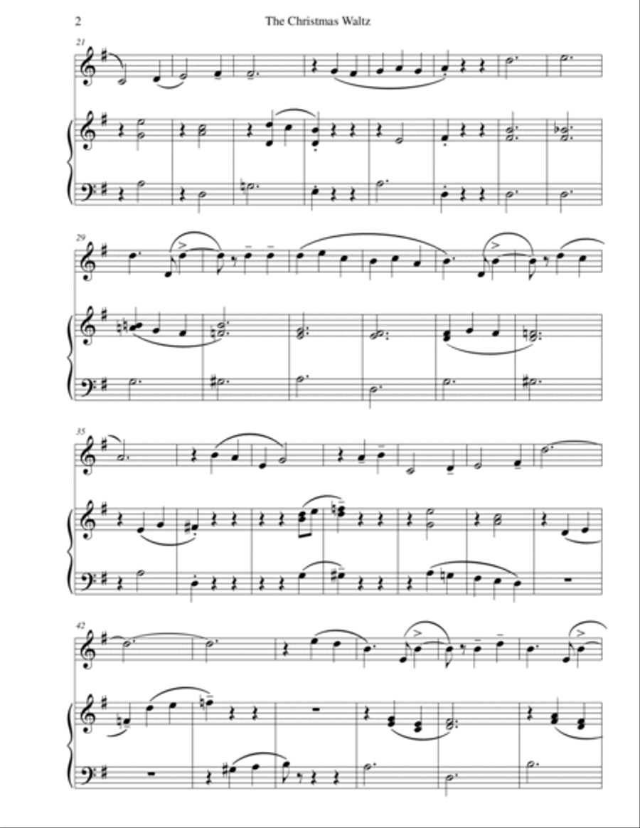 The Christmas Waltz Alto Saxophone scores gallery preview page 4