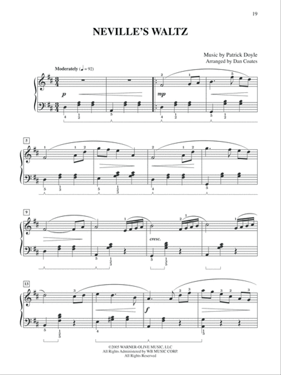 Selections from Harry Potter And The Goblet Of Fire - Easy Piano Easy Piano scores gallery preview page 3