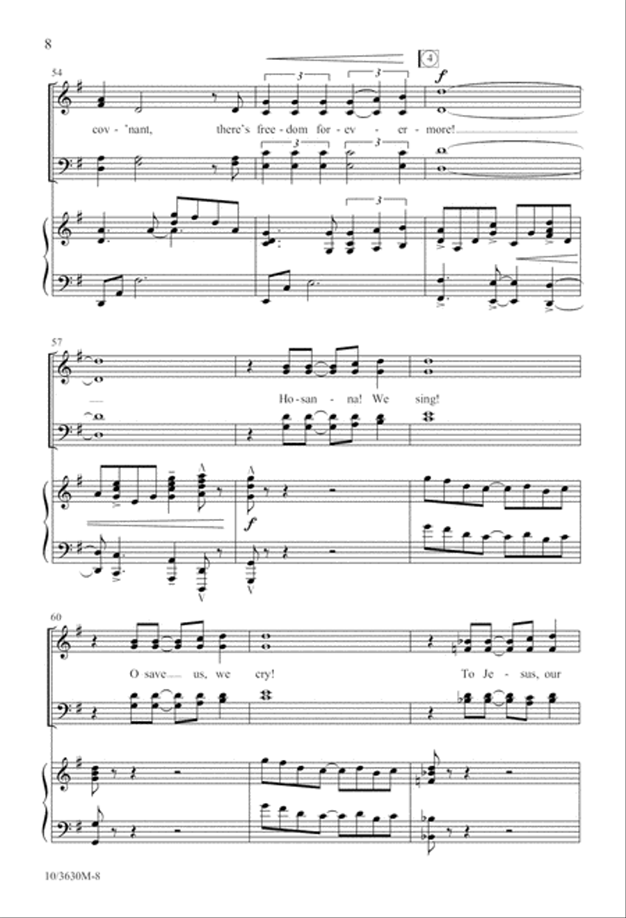 Hosanna! We Sing! Hosanna! We Sing! 4-Part scores gallery preview page 8