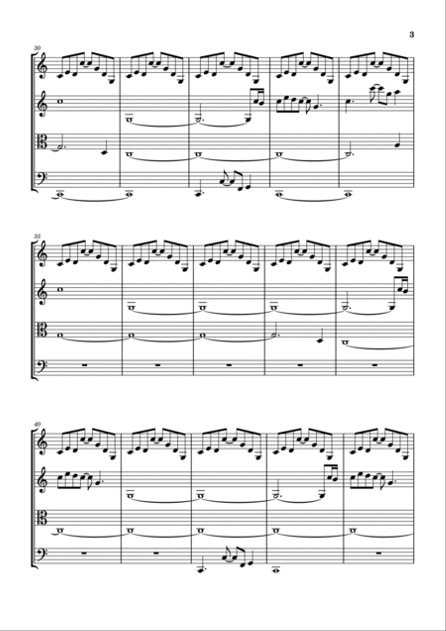 La Villa Strangiato La Villa Strangiato String Quartet scores gallery preview page 4
