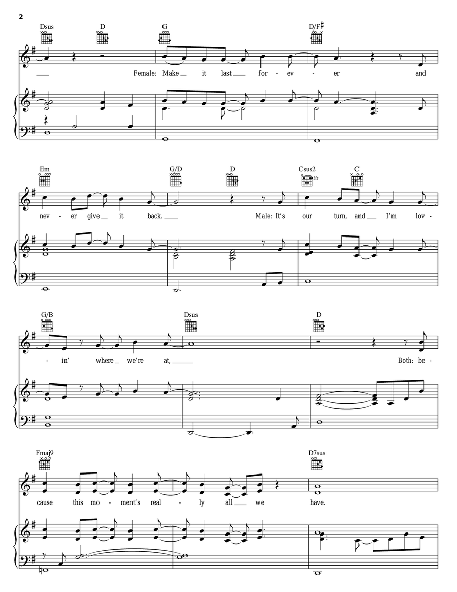 Everyday Piano, Vocal, Guitar scores gallery preview page 2