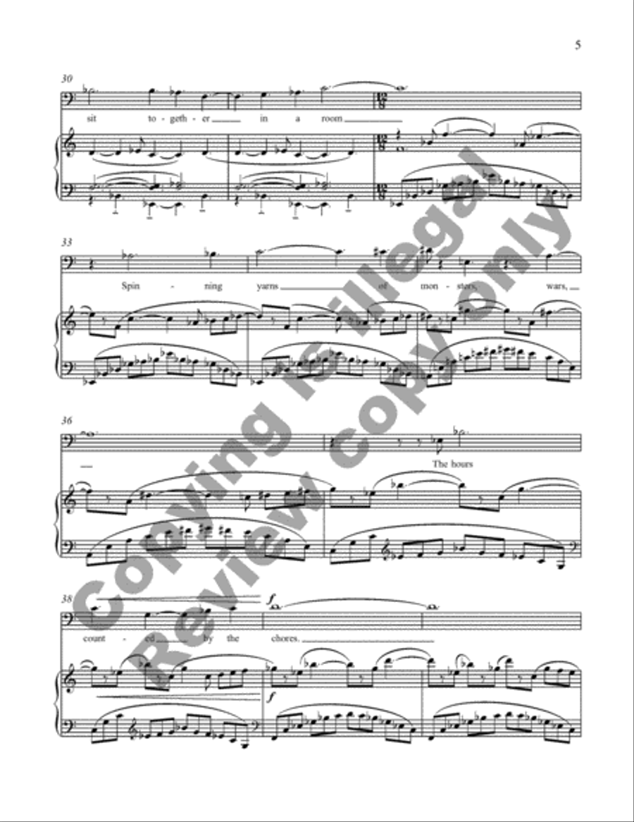 Everyone Sang: Four Songs for Baritone and Piano image number null
