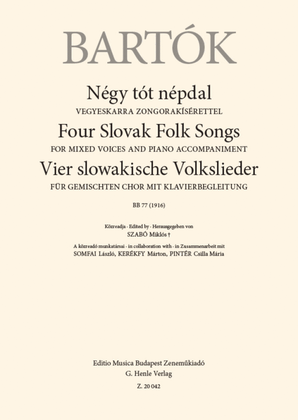 Book cover for Four Slovak Folk Songs