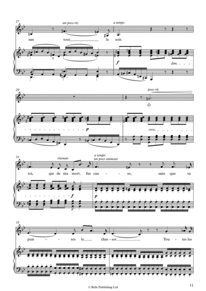 La spectre de la rose, Op. 7 No. 2 (B-flat Major)