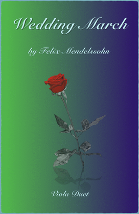 Book cover for Wedding March by Mendelssohn, Viola Duet
