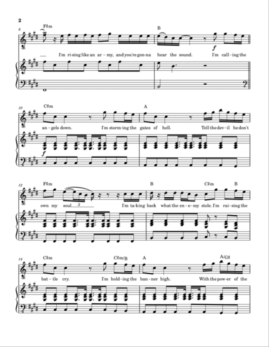 Take It All Back Piano, Vocal, Guitar scores gallery preview page 3