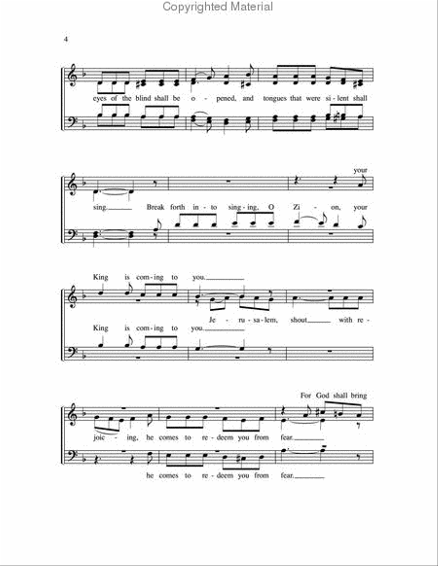 Make Straight in the Desert a Highway 4-Part scores gallery preview page 3