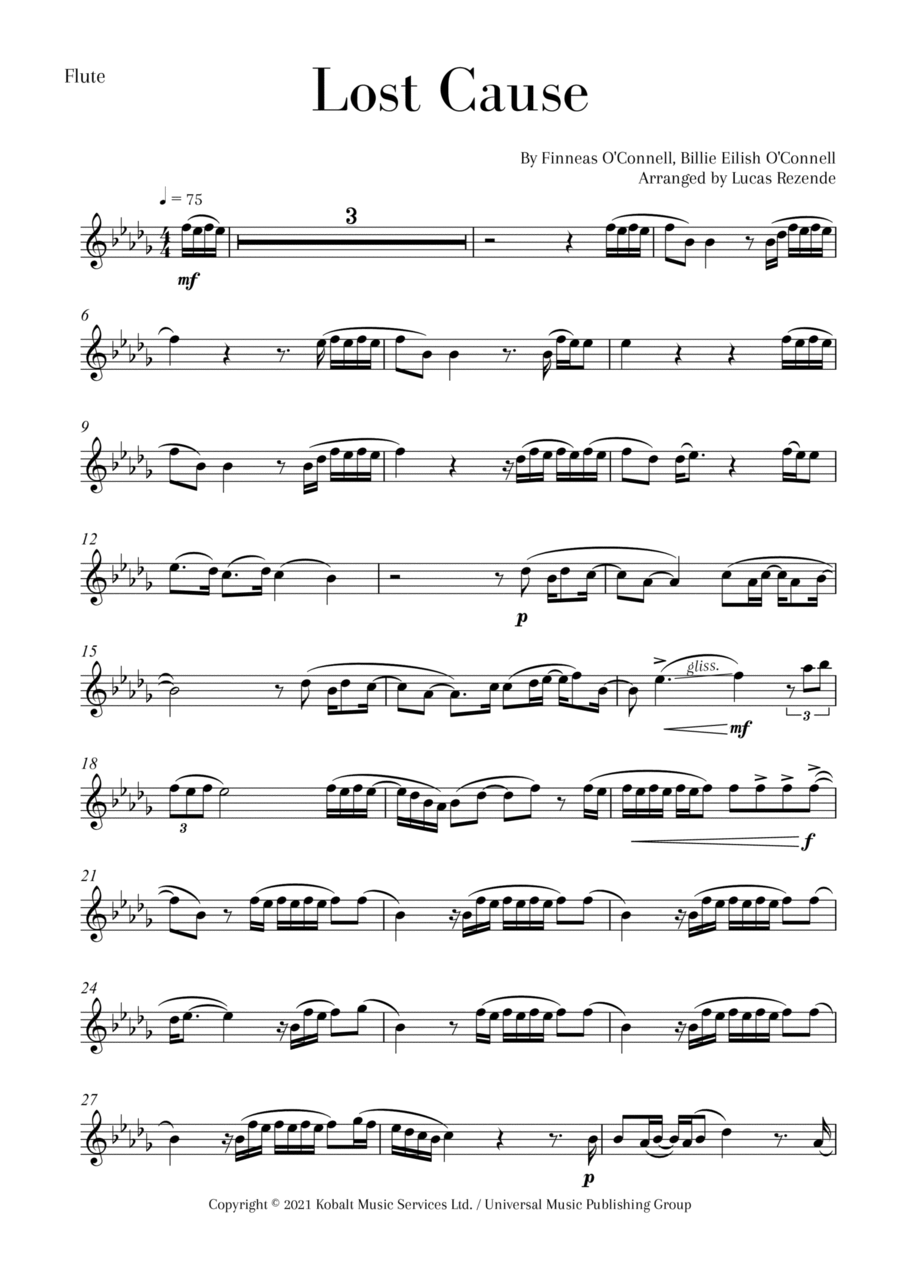 Lost Cause Small Ensemble scores gallery preview page 1