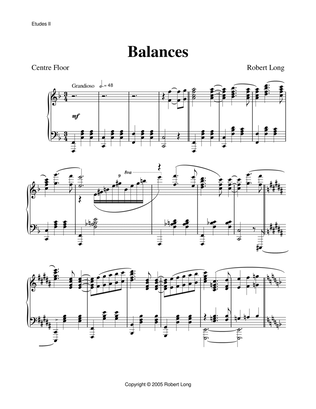 Ballet Piano Sheet Music: Balances from Etudes II