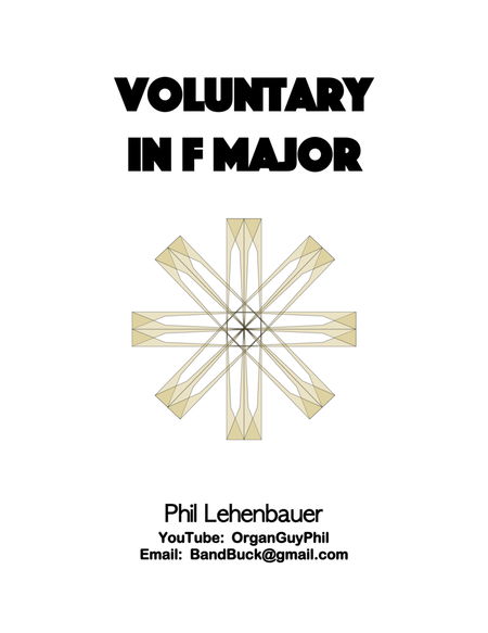 Voluntary in F major, organ work by Phil Lehenbauer image number null