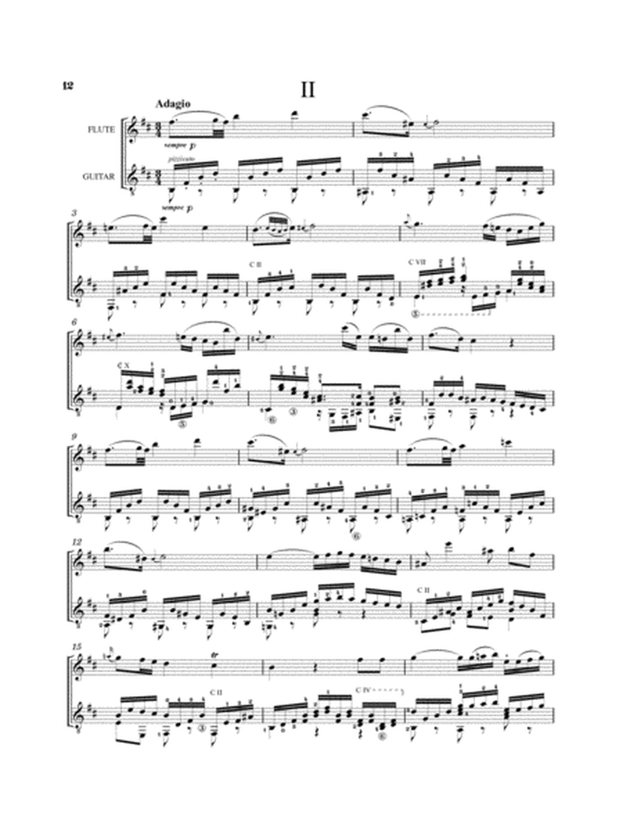 Flute Quartet in D Major, K. 285 for Flute and Guitar
