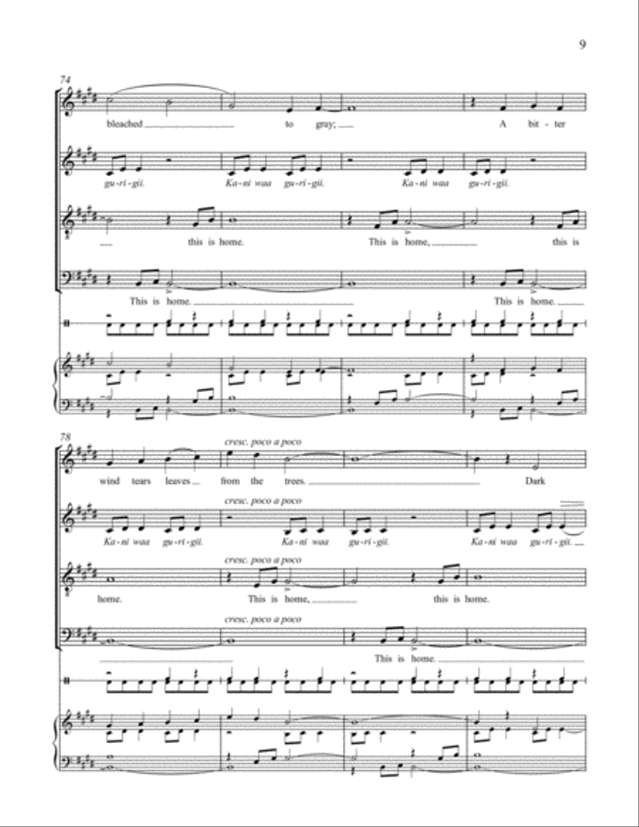 Here We Can Dream (Choral Score) Divisi scores gallery preview page 7