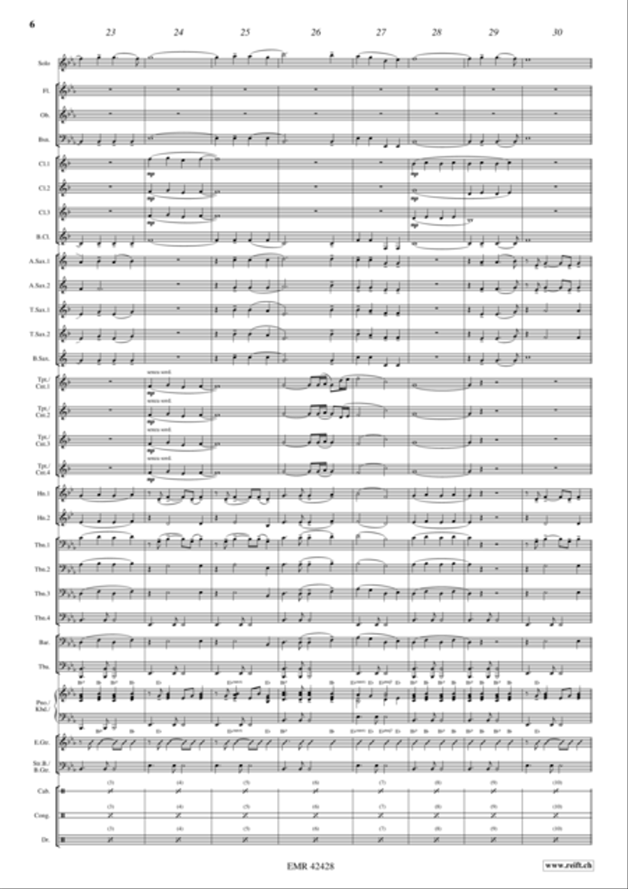 In mir klingt ein Lied Concert Band scores gallery preview page 6