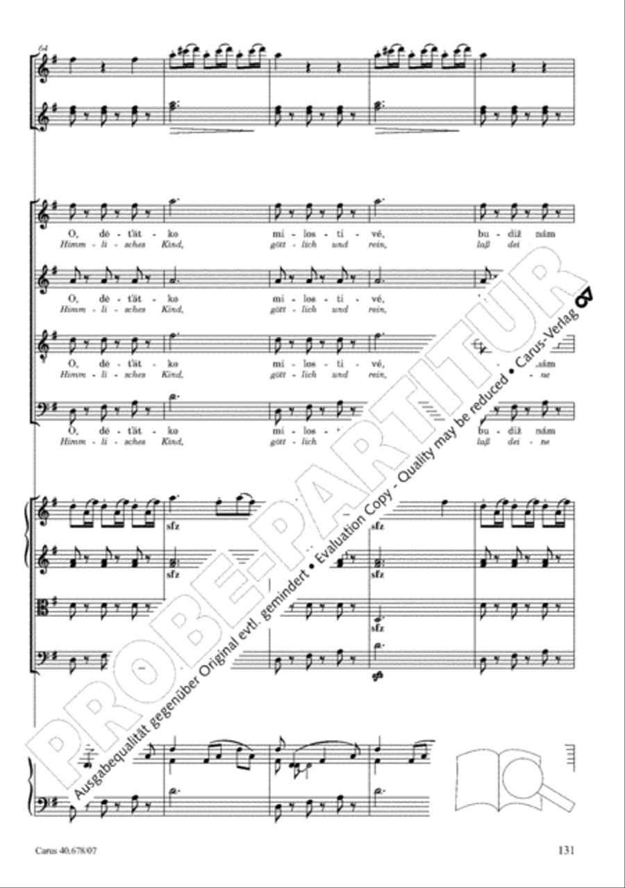 Missa pastoralis bohemica 4-Part scores gallery preview page 144