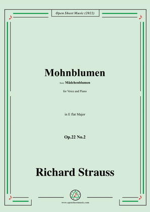 Richard Strauss-Mohnblumen,Op.22 No.2,in E flat Major