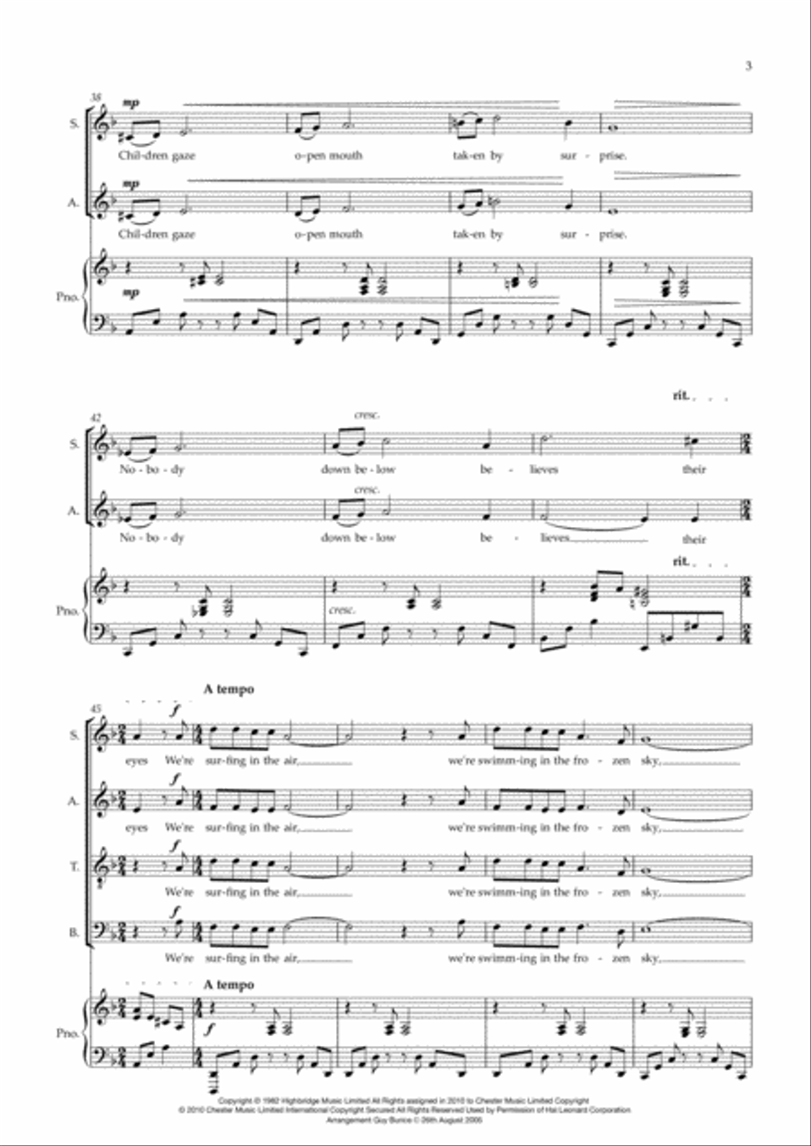 Walking In The Air 4-Part scores gallery preview page 3