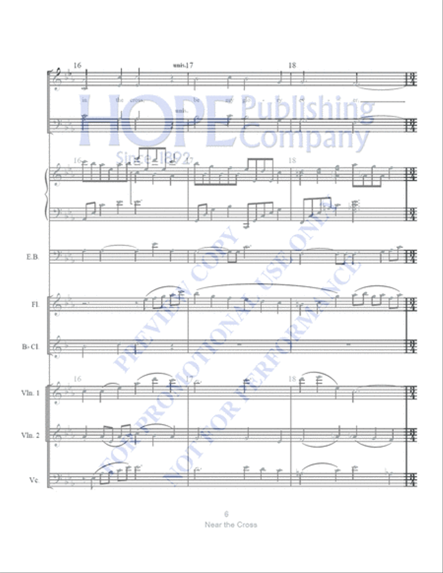 Near the Cross with The Power of the Cross Clarinet scores gallery preview page 7