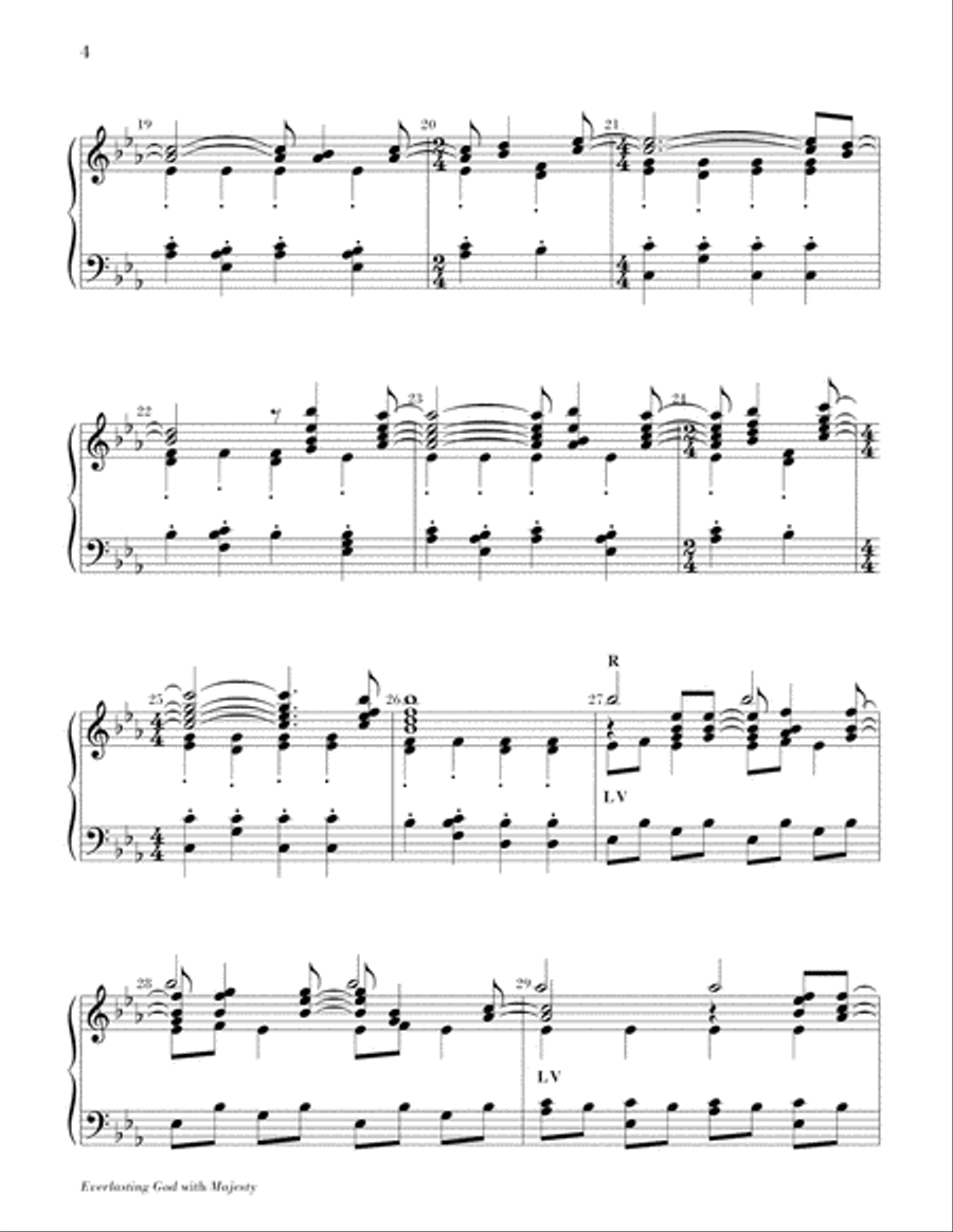Everlasting God with Majesty 3-Octaves scores gallery preview page 4