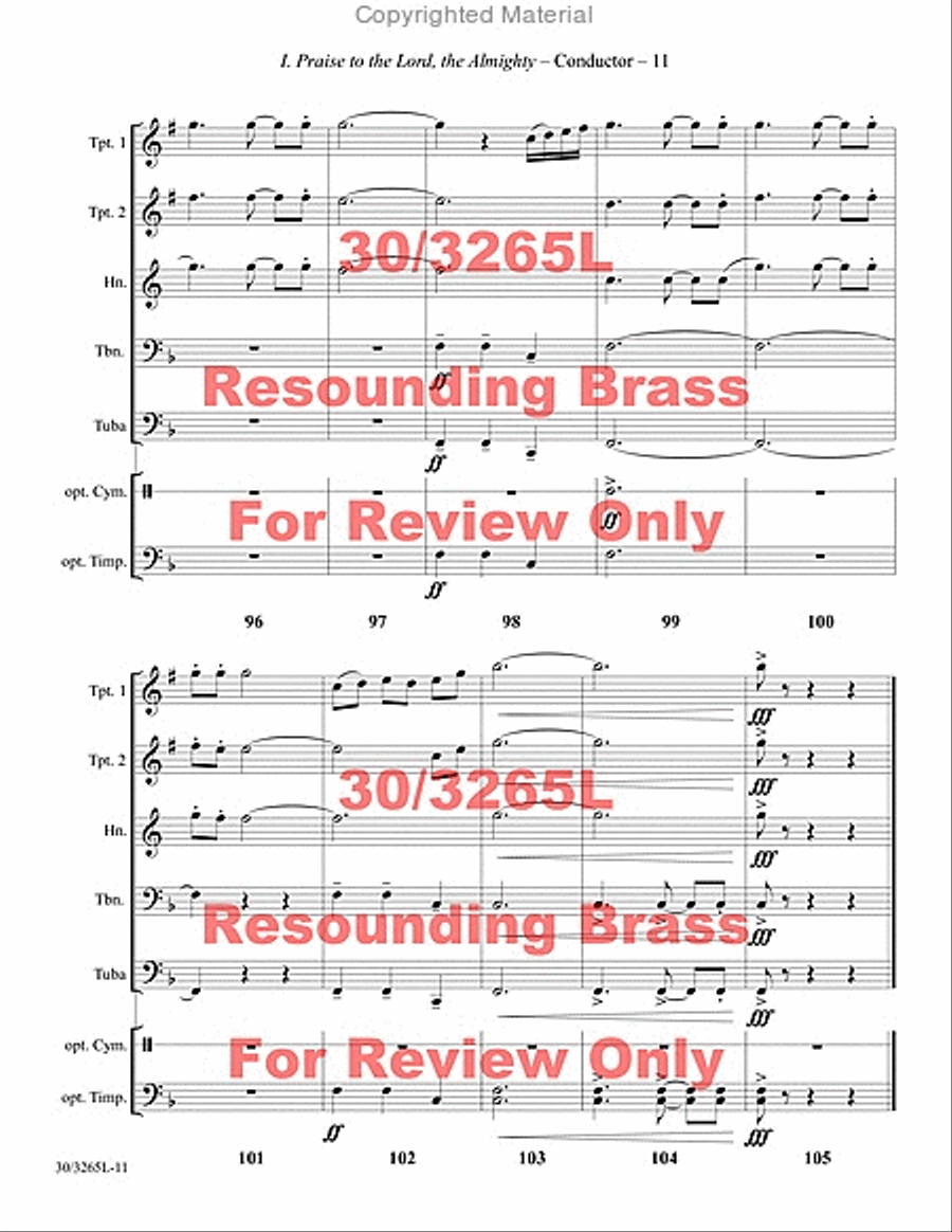 Resounding Brass Resounding Brass Brass Quintet scores gallery preview page 12